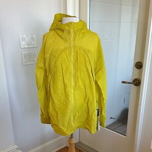 Lululemon Clear Intention Yellow Hooded Lightweight Jacket 12